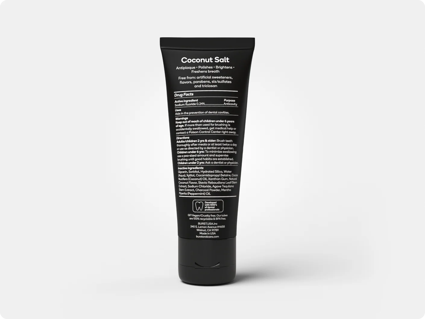 Charcoal Coconut Salt Toothpaste Refill - Image 3