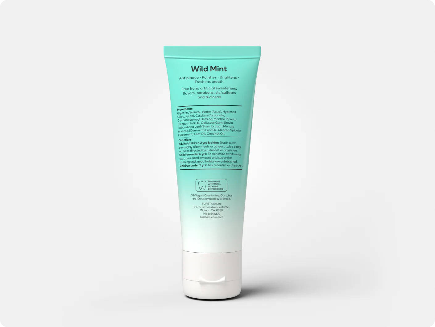Natural Wild Mint Toothpaste Refill - Image 2