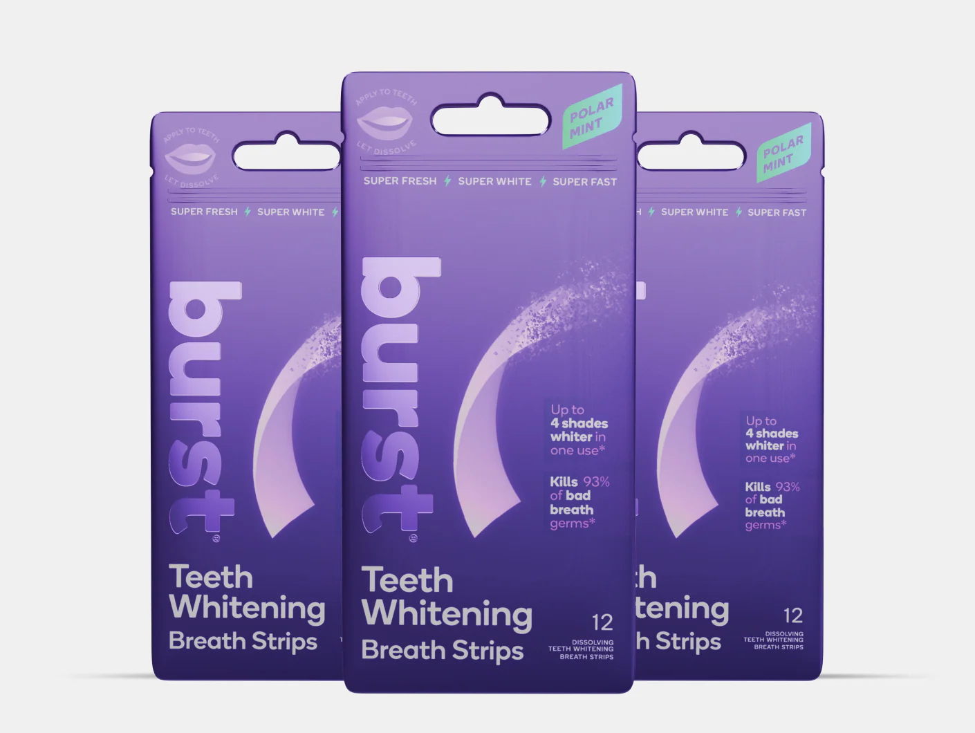 Teeth Whitening Breath Strips 3-pack Refill
