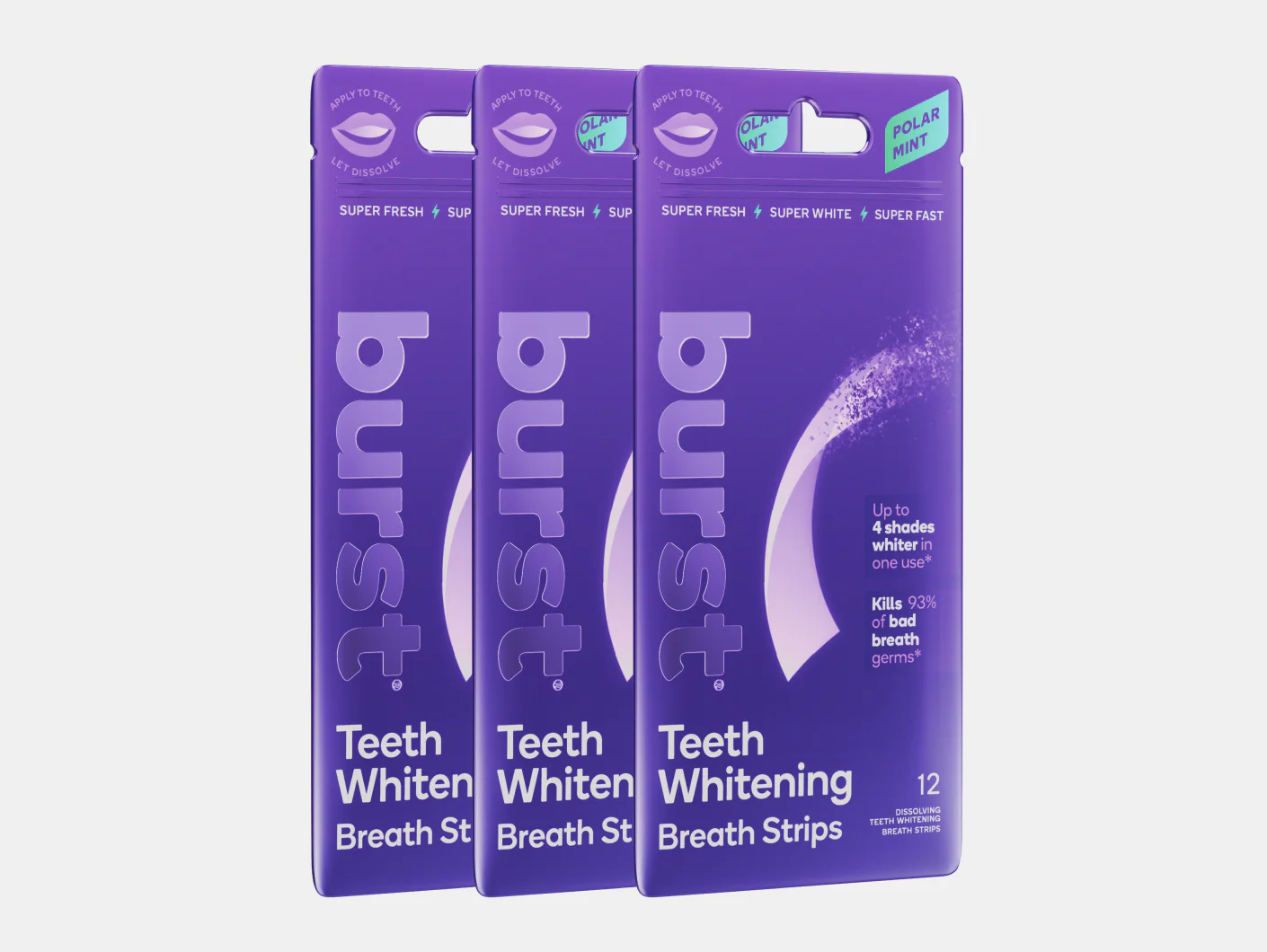 Teeth Whitening Breath Strips 3-pack Refill - Image 2